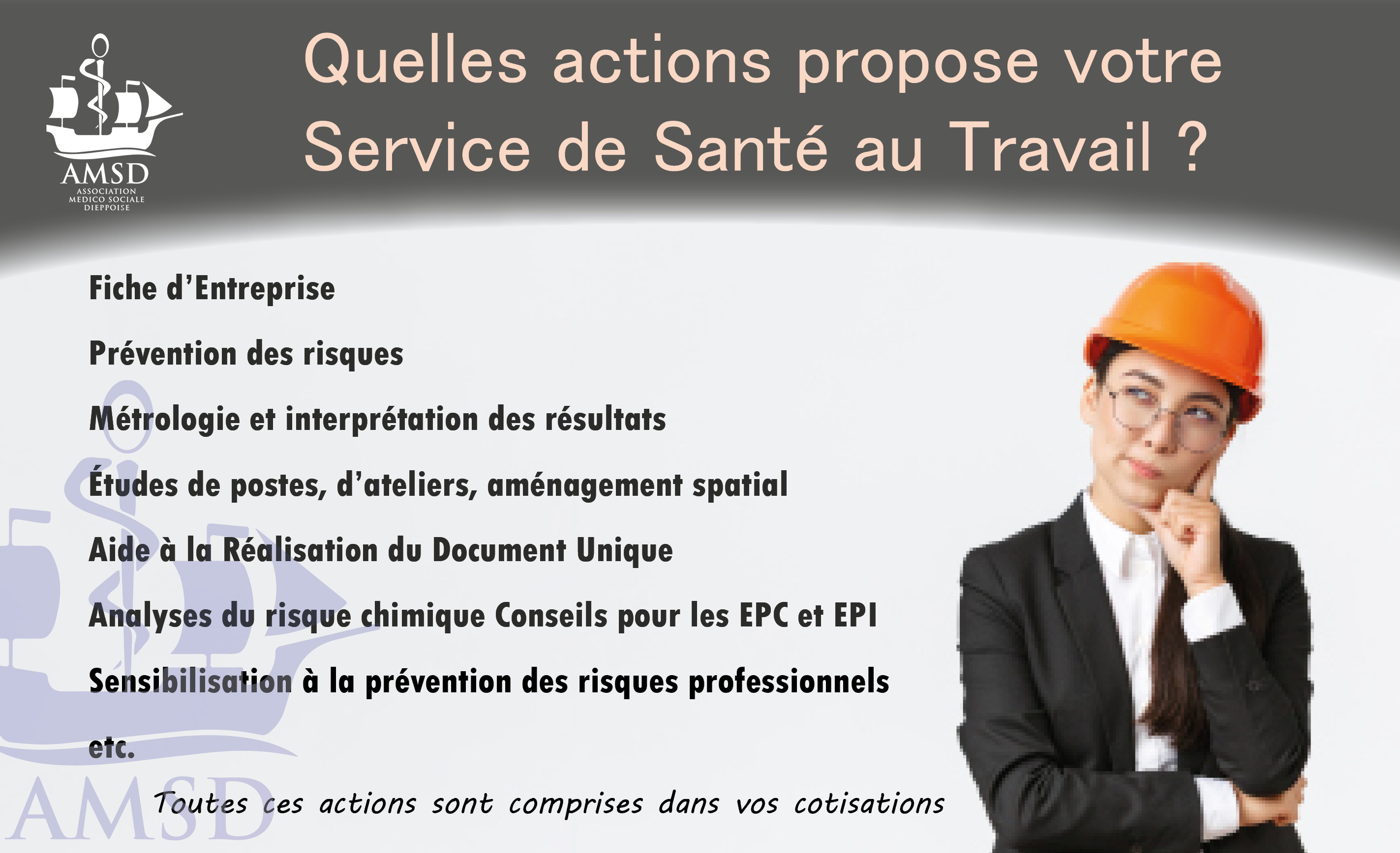 ACTIONS SERVICE SANTE AU TRAVAIL